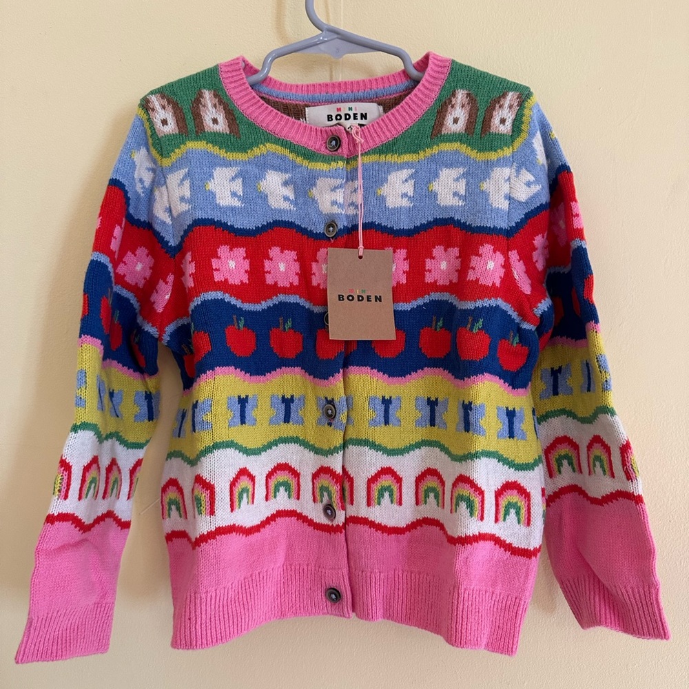 Mini Boden Multicolor Fair Isle Sweater